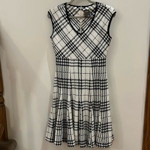 Taylor plaid a line dress